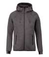 PA358 Proact Performance Hooded Jacket Deep Grey Heather colour image